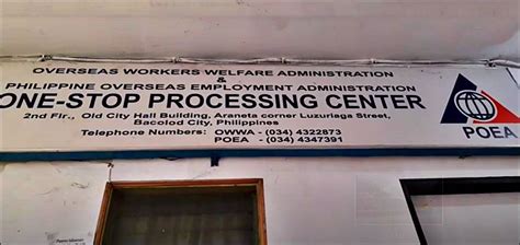 owwa office bacolod|POEA .